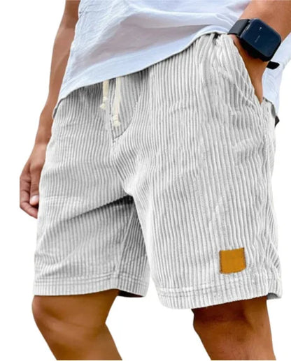Vintage English Style Corduroy Casual Men Shorts