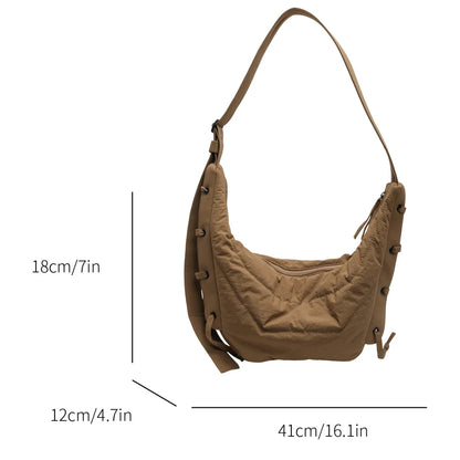 New Womens Crossbody Bags Large Capacity Luxury Shoulder Bag Soft Casual Travel Hobo Vintage Sac