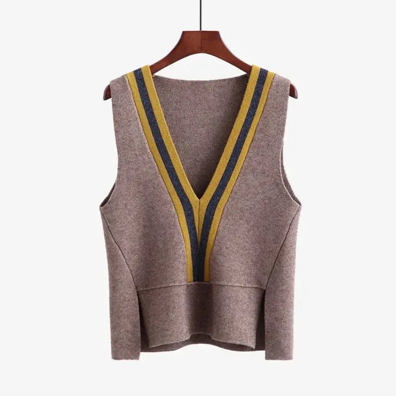 2024 Womens Hooded Sleeveless Knit Vest