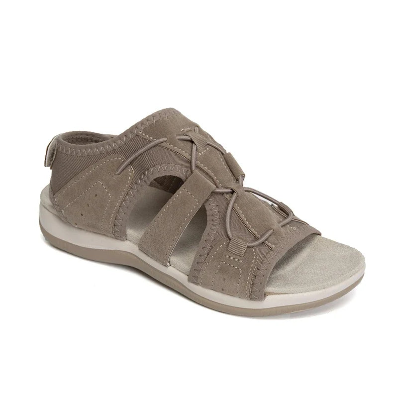 Santorini Exploring Vibes - Comfortable Black Sporty Summer Sandals