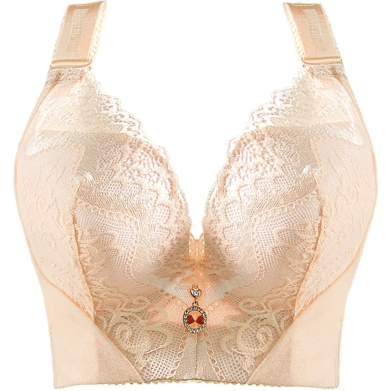Sexy Lace Push Up Bra Underwire Thin Cup Lingerie For Women Plus Size
