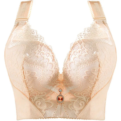 Sexy Lace Push Up Bra Underwire Thin Cup Lingerie For Women Plus Size
