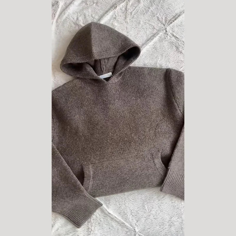 2025 Mens Fleece Sweater Long Sleeve Warm Loose Fit Pullover Multi Color Printed Korean Fashion