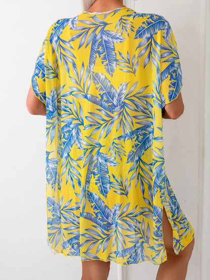 3 Pieces Set Floral Fresh Style Summer Bikini Beachwear