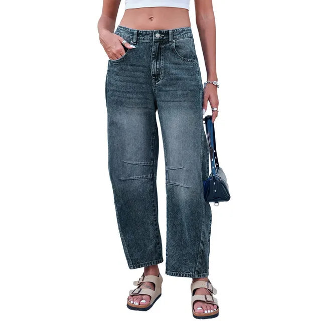 Loose Straight Denim Jeans