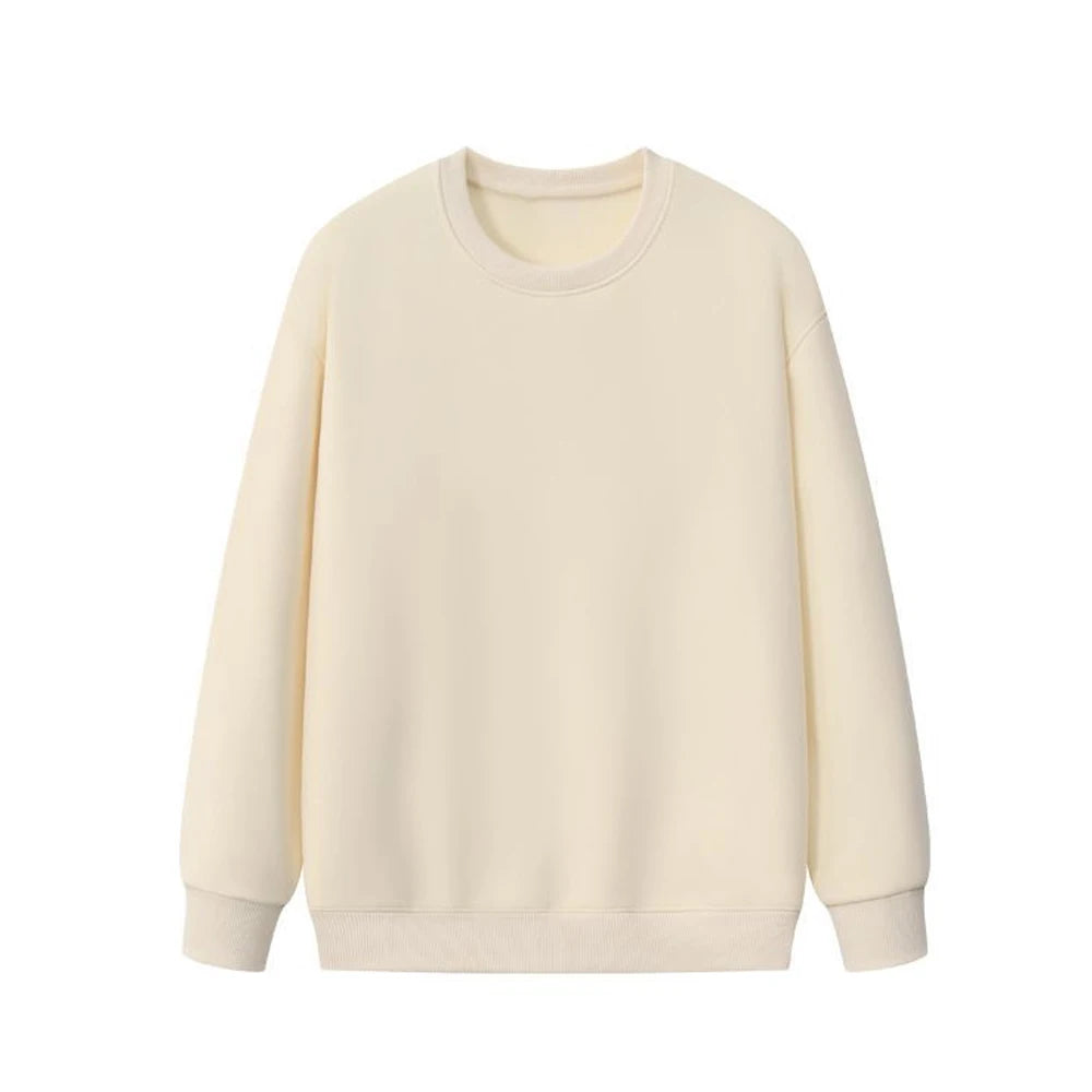 Unisex Basic Fleece Oversized Crewneck Sweatshirts