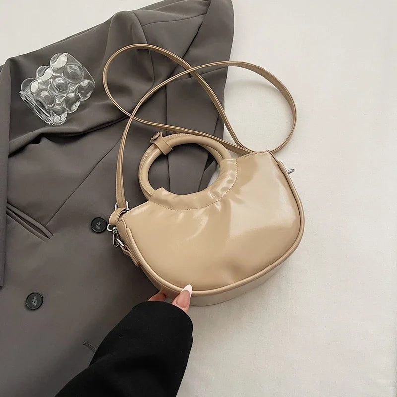 New Fashion Womens Round Ring Handle Handbags