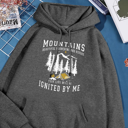 North Carolina Great Smoky Mountains Printed Cotton Hoodies