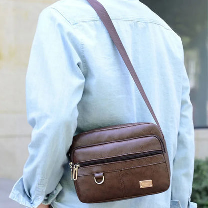 Men Elegant Pu Leather Messenger Bags