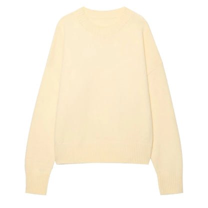 Casual Simple Solid Women Sweaters