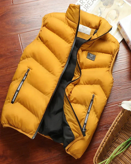 Bright Puffer Vest for Effortless Functional Cozy Street Style Layering