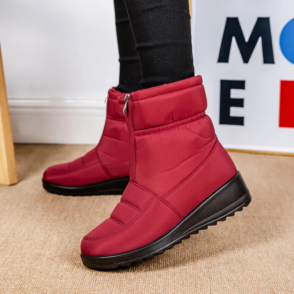 Womens Winter Front Up Zipper Cool Boots