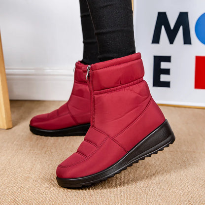Womens Winter Front Up Zipper Cool Boots