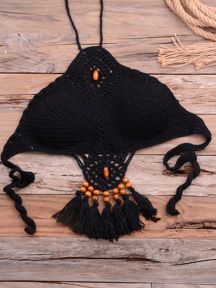 Womens Crochet Micro Brazilian Bikini Tops