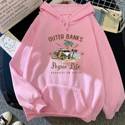 Outer Banks "Paradise on Earth" Hoodie – Pogue Life Streetwear Pullover