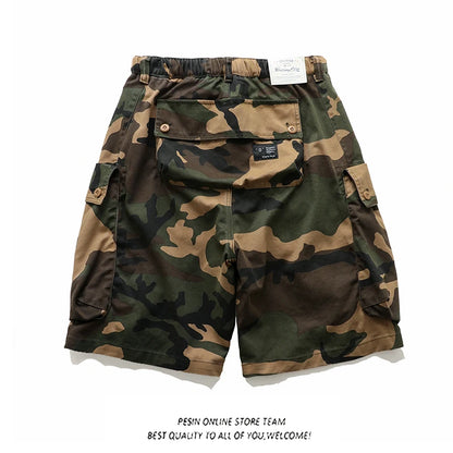 Mens Military Style Camouflage Cargo Shorts