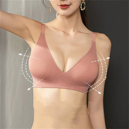 Externally Supported Push-Up Bra – Breathable Wire-Free Lift