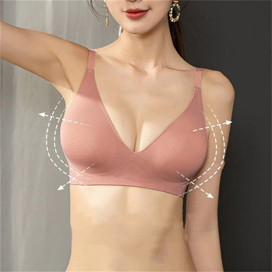 Externally Supported Push-Up Bra – Breathable Wire-Free Lift