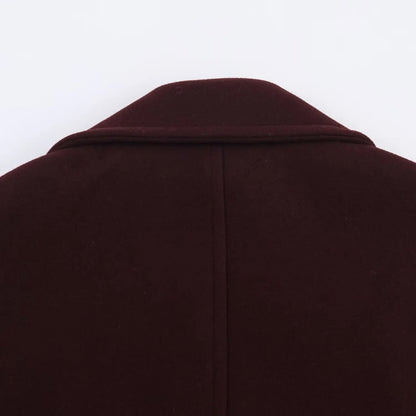 Classic Wool-Blend Overcoat – Elegant Long Coat for Women