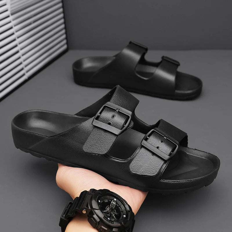 Minimalist White Beach Sandals for Your Next Summer Resort Vacation
