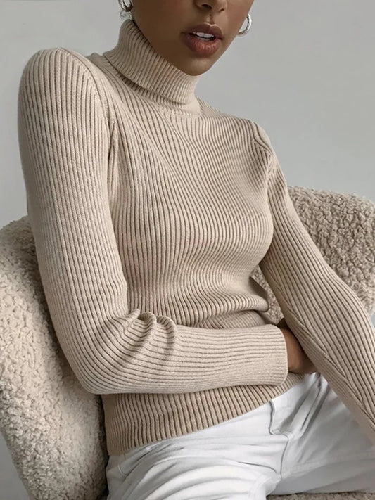 2025 Women S Fall Turtleneck Sweater Soft Knitted Cashmere Pullover Jumper Basic Autumn Winter Sweater For Women