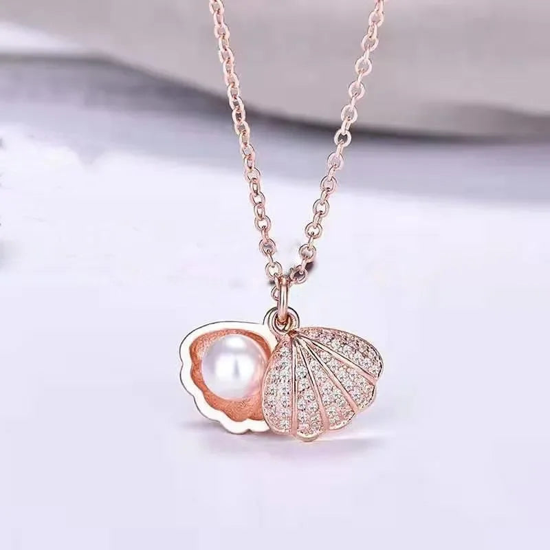 Heart Shaped All Pearl Necklace