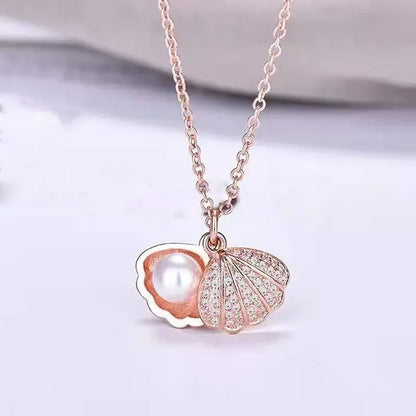 Heart Shaped All Pearl Necklace