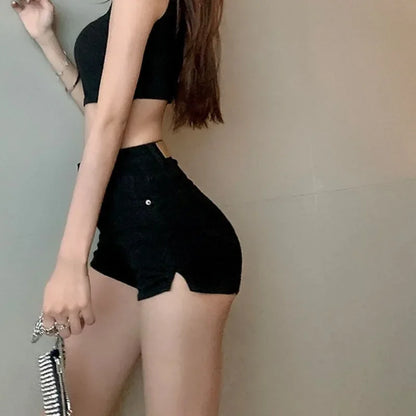 Mens Skinny Slim Summer Jean Shorts