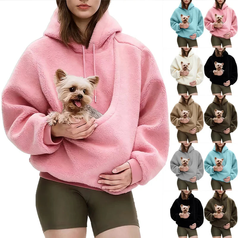 Cat Lover Front Carrier Pack Kangaroo Hoodie