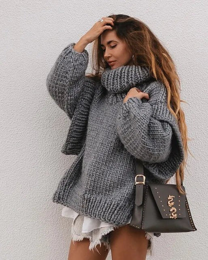 Super Thick Warm Oversized Knitted Women Sweaters