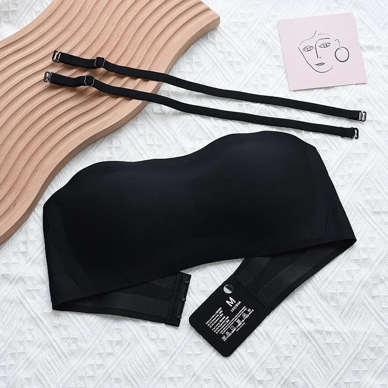 New Seamless Strapless Bras For Women Soft Wire Free Push Up Bralette Sexy Lingerie Intimates
