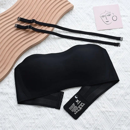 New Seamless Strapless Bras For Women Soft Wire Free Push Up Bralette Sexy Lingerie Intimates