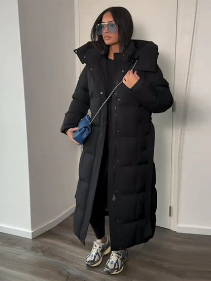 2025 New Womens Winter Parka Thick Warm Hooded Down Cotton Coat Loose Puffer Jacket Windproof Snow Overcoat With Pockets