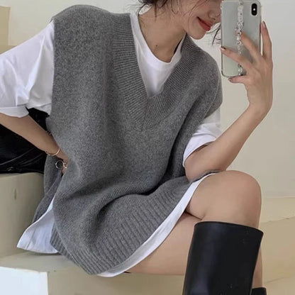 Autumn Fashion Korean Plus Size Vests