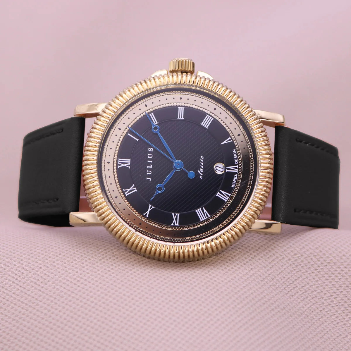 Creative Leather Auto Date Quartz Watches For Men