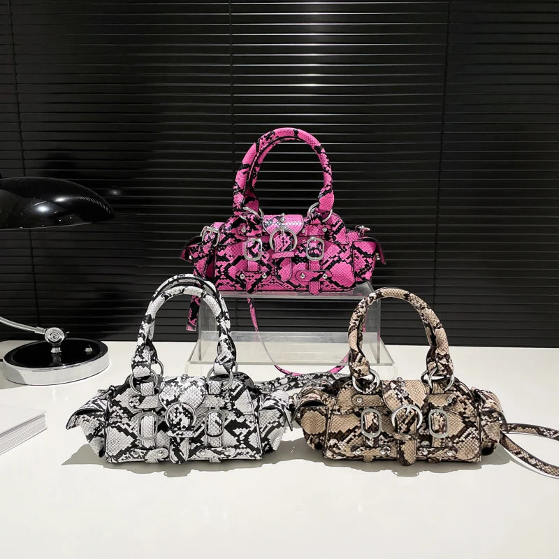 Designer Snake Skin Pattern Handbags