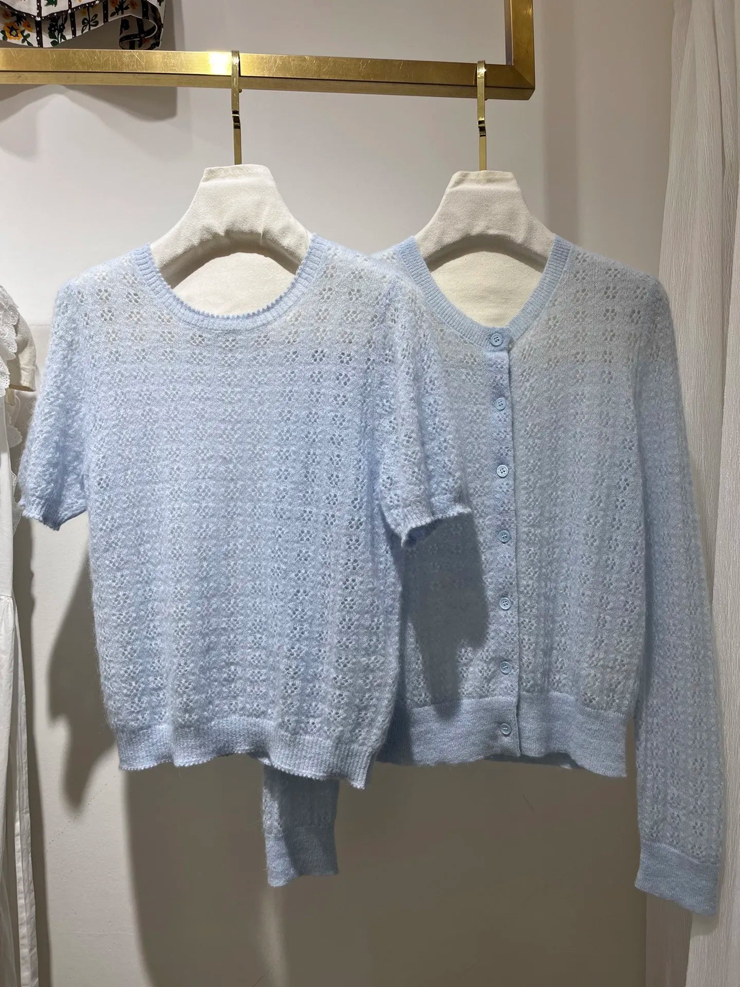 Effortless Breeze: The Delicate Open-Knit Cardigan