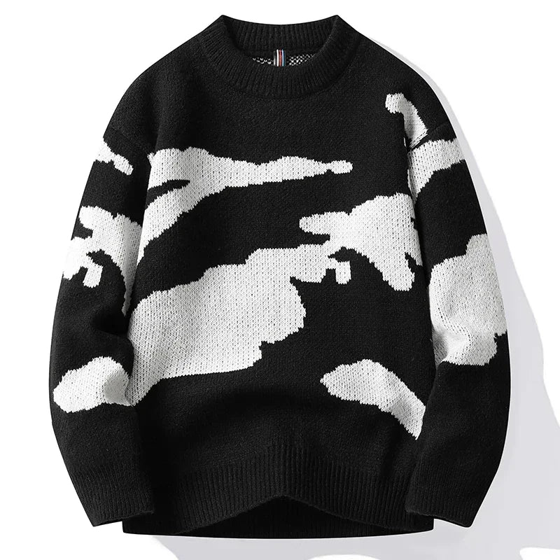 Cartoon Cloud Companions Sweater