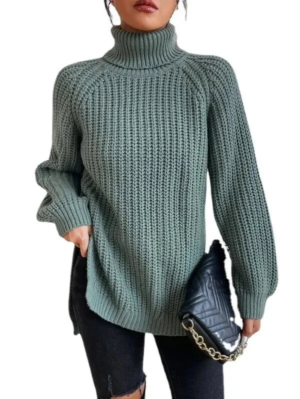 Turtleneck Femme Jumper Oversized Sweaters