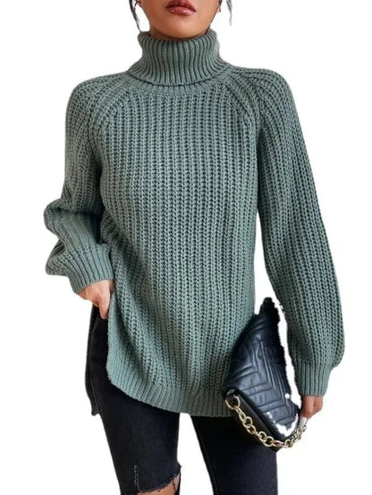 Turtleneck Femme Jumper Oversized Sweaters