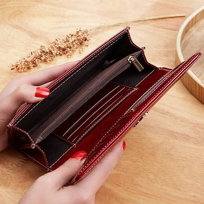 Womens Large Long Card Holder Wallets