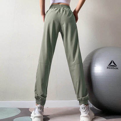 Elastic Waist Flower Jogger Pants