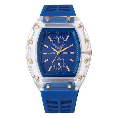 Silicone Strap Casual Mens Analog Watches