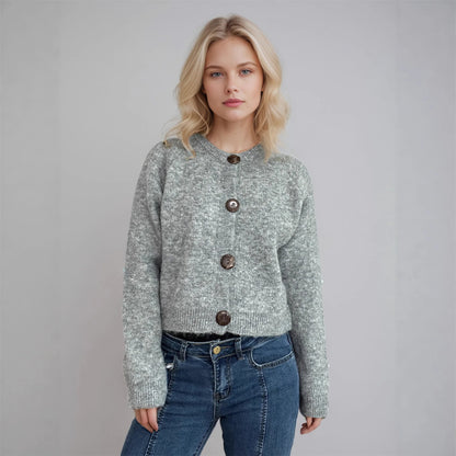 2025 Winter Women S Solid Color Cardigan Knitted Loose Fit Xxl Sweater Coat With Pockets Black