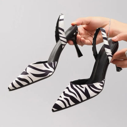 Zebra Skin Printed Casual Summer Shoes For Women