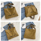 Japanese Canvas Simple Crossbody Bag: Unisex, Washable with Large Capacity