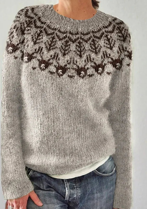 Women S Fashion O Neck Solid Color Knitted Pullover Spring New Arrival Trendy Cloak Design Tassel Sweater For Women