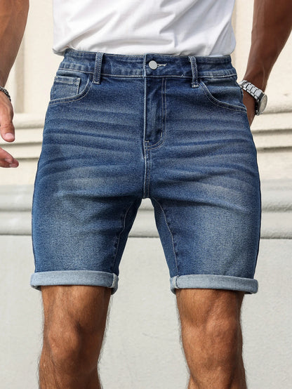 Mens Trendy Disstressed Summer Denim Shorts
