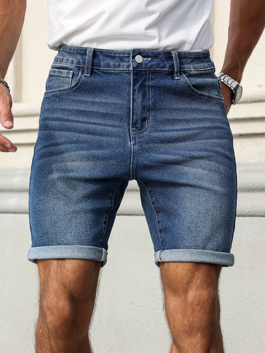 Mens Trendy Disstressed Summer Denim Shorts