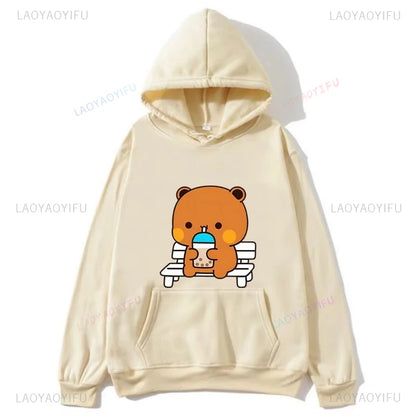 Japanese Style Cute Bear Teen Girl Hoodies